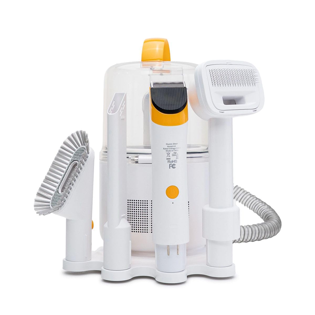 Helios Pet Deluxe Grooming Vacuum Cleaner - All-in-One Trimmer, De-Shedding & Cleaning System for Dogs & Cats
