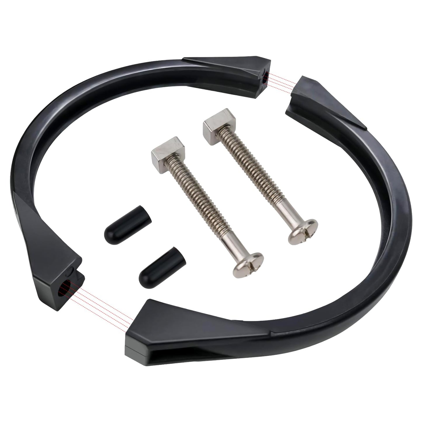 GMX600NM Flange Valve Clamp for Hayward Pro Series Sand Filter Pump Clamp with Screw Swimming Pool Filter Parts Replacement S164T S166T S180T S210T S210S S220T S230T S244T