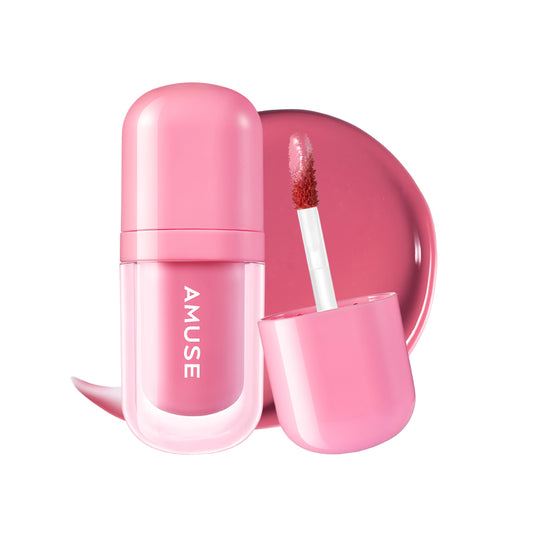 Amuse SEOUL Bebe Tint (08 GRAPE BEBE) - 24 Hour Long Lasting Lip Stain, Glass-Like Plumping, Lightweight, Moisturizing Lip Oil Tint, Hydrating High-Shine Gloss, Vegan Korean Beauty Makeup