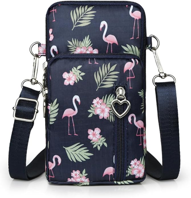 JANKS Small Crossbody Bag for Women - Mini Phone Purses with Crossbody Strap and Wallet - Nylon Arm Bag