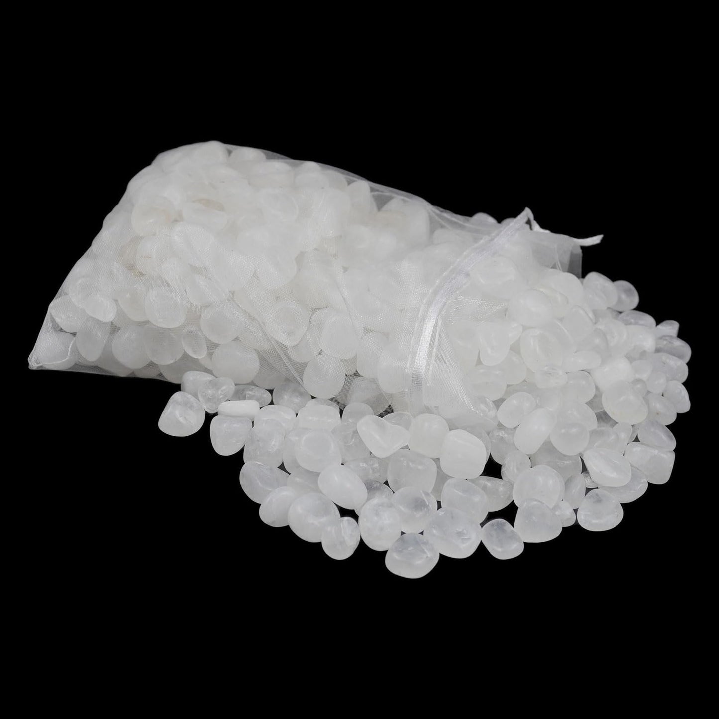 Sisamn Clear Quartz Crystal Chips, 3lb Bulk Polished Tumbled Stones – Natural Healing Crystals for Reiki, Meditation, Energy Balancing, Jewelry Making, Home Decor & Gifts