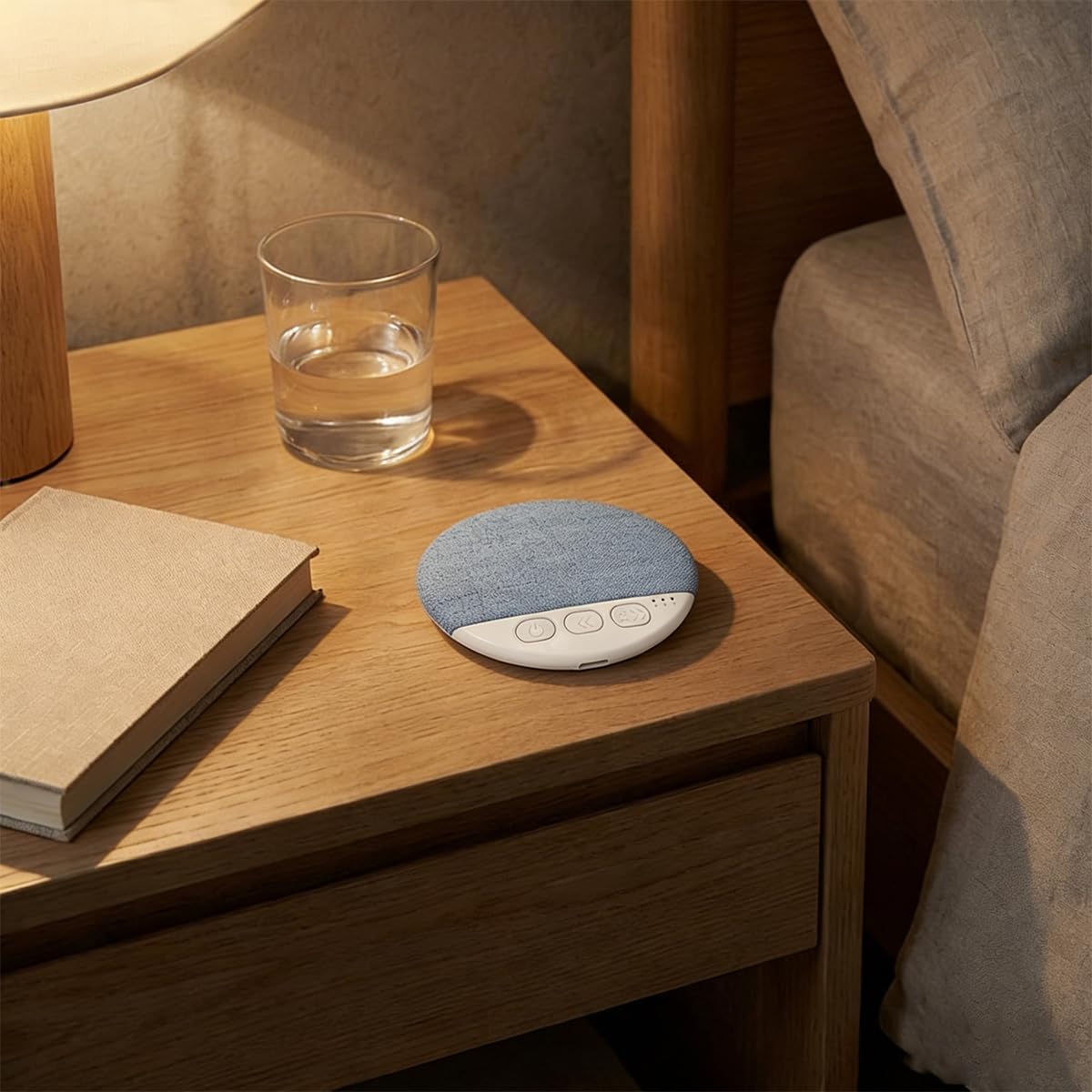 Bluetooth Pillow Speaker for Sleeping, Under Pillow Speaker with White Noise & Timer, Private Sleep Aid Headphone Alternative for Couples, Adults, Kids - No Disturb to Partner