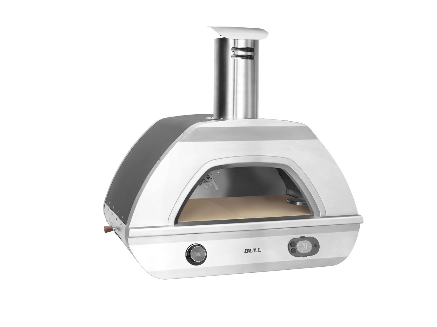 Bull Outdoor Products Premium Outdoor Kitchen BBQ Island Dual Fuel Counter-top Pizza Oven NG