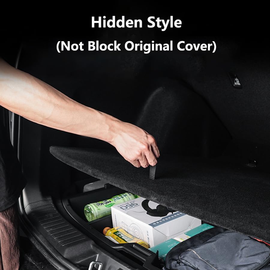 SSBOX Trunk Custom-Fit Organizer for 2023-2026 Honda CR-V, SUV Insert Cargo Rear Hatch Storage Box for CRV EX LX EX-L Touring Turbo Plus Sport Accessories