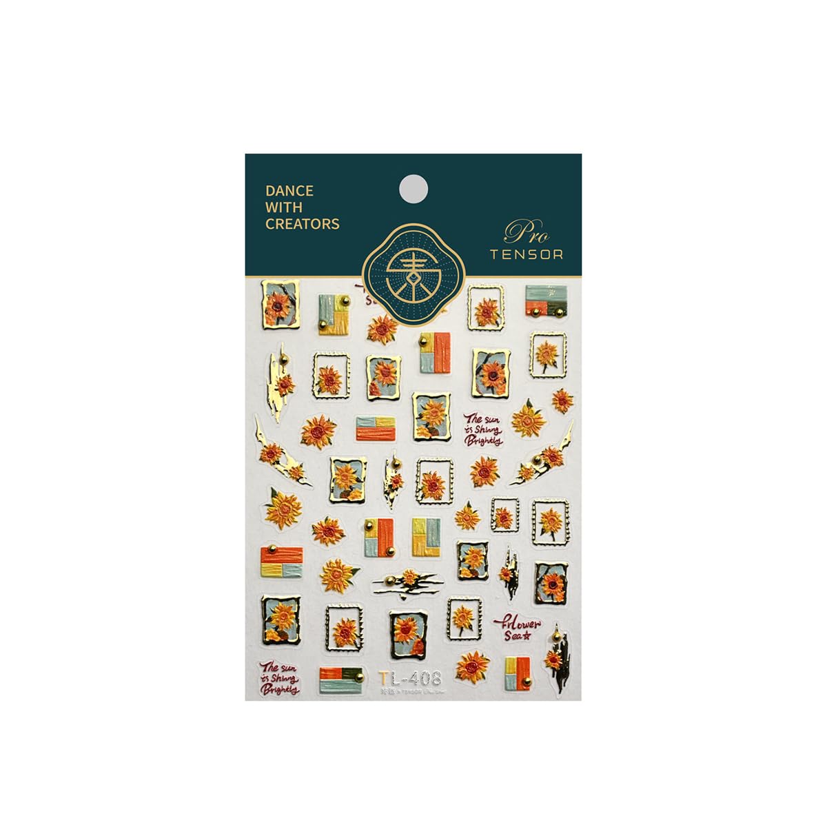 Fall Nail Art Stickers, 5D Embossed Autumn Flower Nail Decals for Nail Art Design Self-Adhesive Nail Supplies Accessories for Women