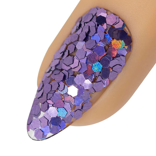 Young Nails Art Glitters - Premium Loose Nail Glitter Powder for Acrylic Nails & Gel Nails, Nail Sequins, Nail Sparkles, Nail Art Powder, Fine & Chunky Glitter, Durable, Eye Spy, 1 oz