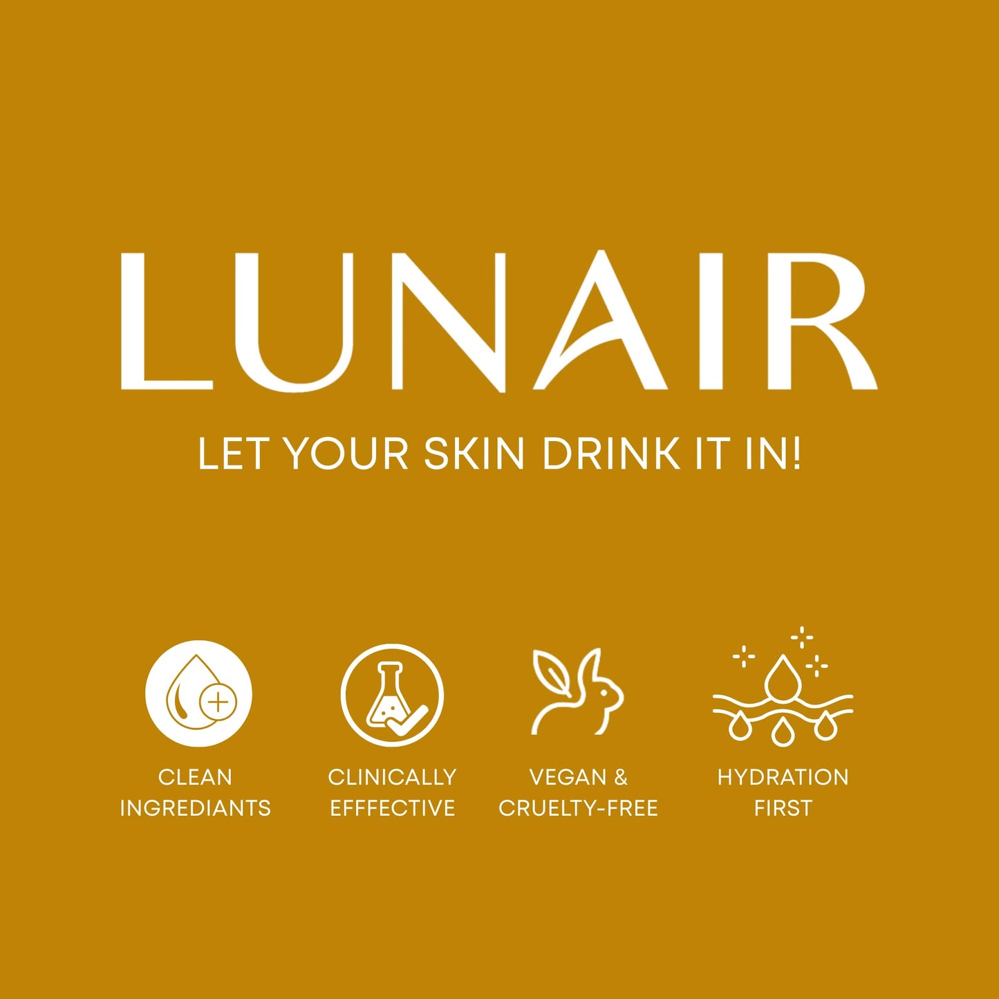 Lunair Gold & Collagen Hydrogel Eye Patch – Depuffing, Firming & Hydrating Under-Eye Treatment for Dark Circles & Fine Lines (60 Patches)