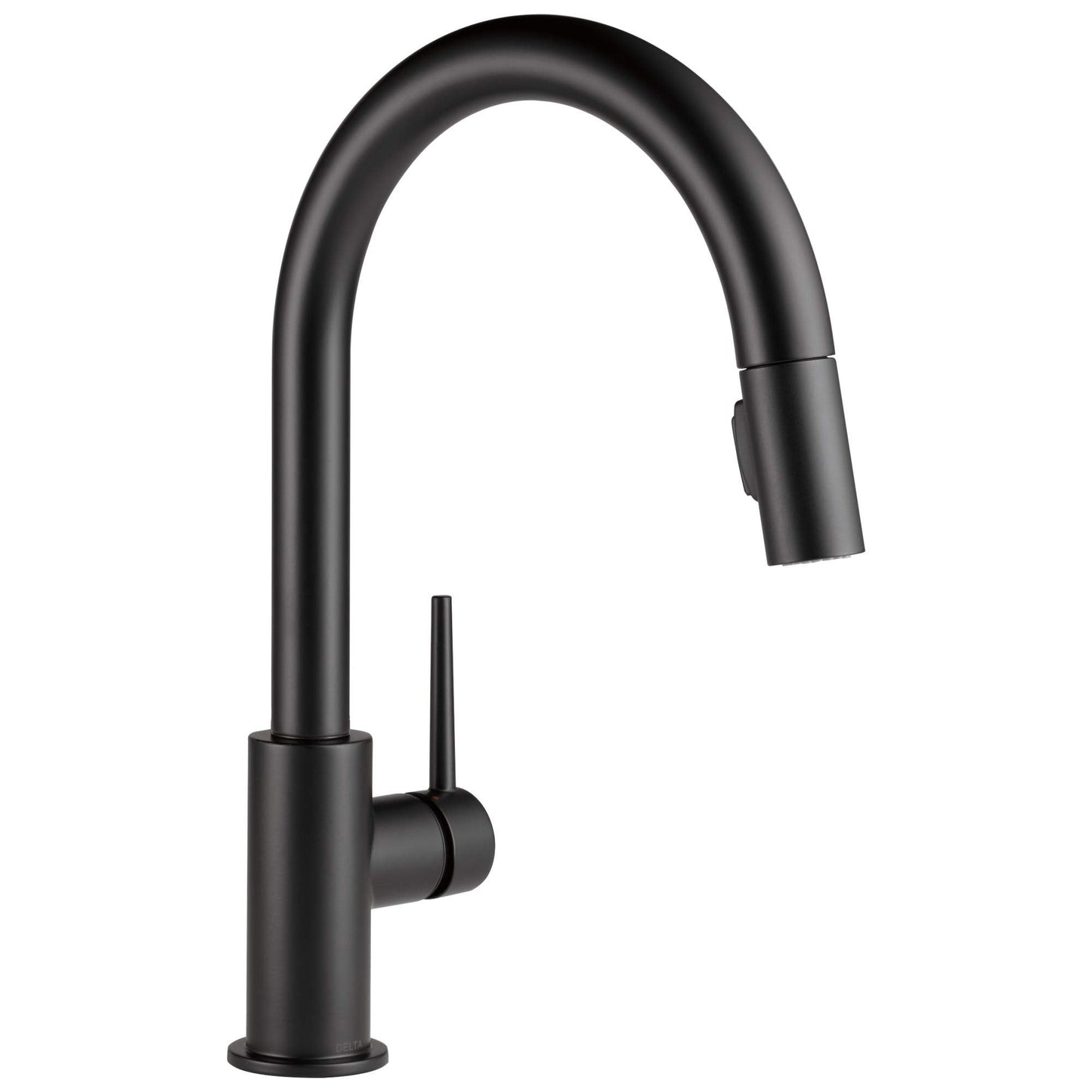 Delta Faucet Trinsic Matte Black Kitchen Faucet Black, Kitchen Faucets with Pull Down Sprayer, Kitchen Sink Faucet, Faucet for Kitchen Sink, Magnetic Docking Spray Head, Matte Black 9159-BLLS-DST