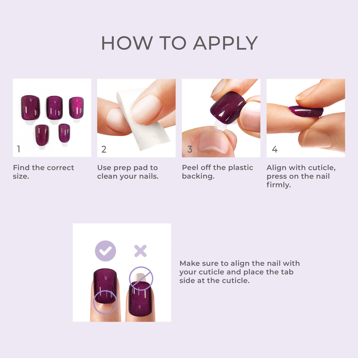 Kiss Impress No Glue Mani Press On Nails, ColorFX, 'Best Wishes', Black, Medium Size, Oval Shape, Includes 30 Nails, Prep Pad, Instructions Sheet, 1 Manicure Stick, 1 Mini File