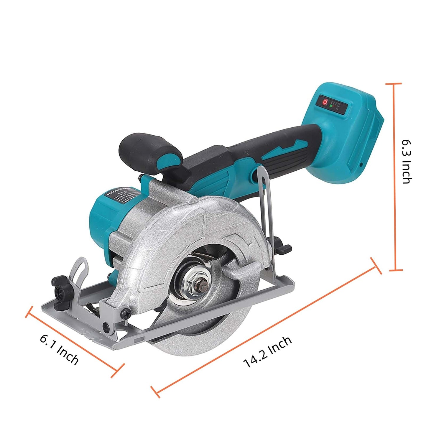 5 Inches Brushless Cordless Circular Saw, 6500 RPM,Compatible with Makita 18V Battery (Tool Only), 20mm Arbor with Blade & Scale Ruler,Compact Design