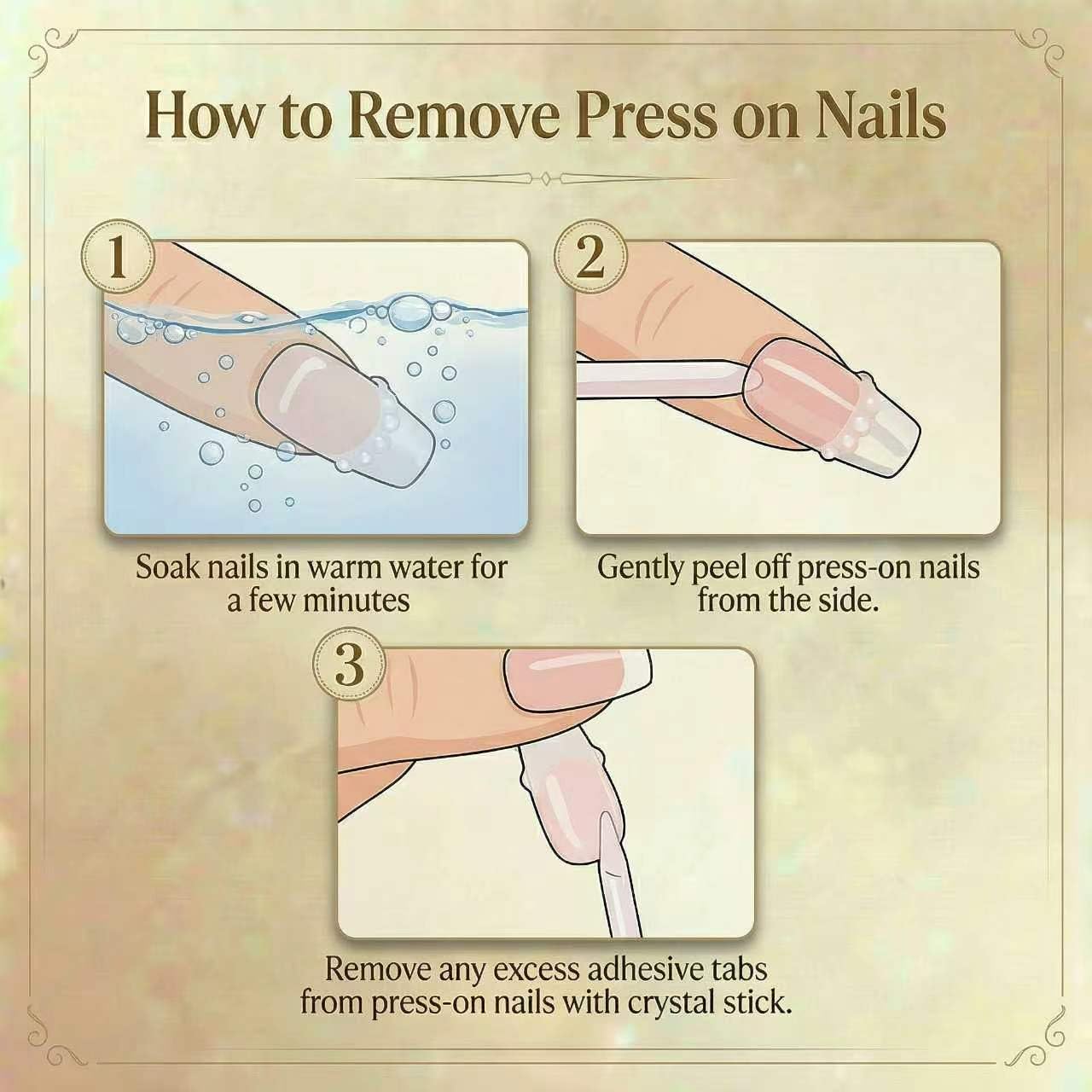 Botanical Garden - Handmade Short Coffin Press on Nails Green Cat Eye Fake Nails with Botanical Design 10Pcs Size M Complete Kit Press Ons - Eli Miré