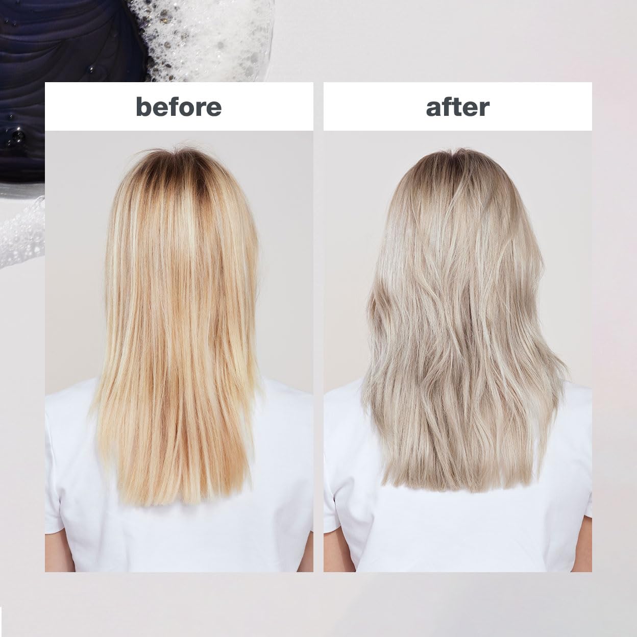 milk_shake icy blond shampoo | award winning shampoo with black pigment to cool brassy tones and enhance platinum blonde hair | ideal for maintaining icy, ash-toned color 33.8 fl oz