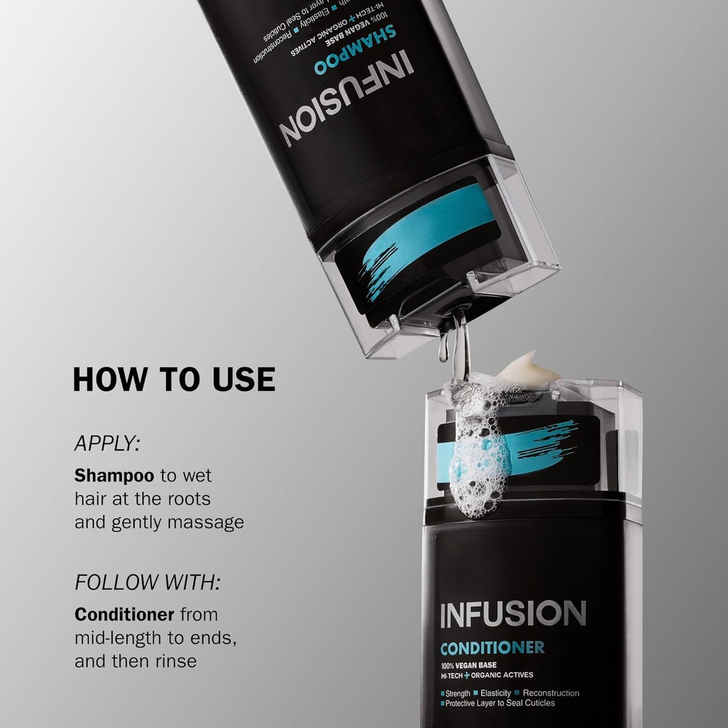 TRUSS Infusion Hair Conditioner - Restorative, Detangling Conditioner for Dry Hair - Softens, Hydrates and Delivers Strong Split End Repair - 100% Vegan Formula + Color-Safe (300 ml)