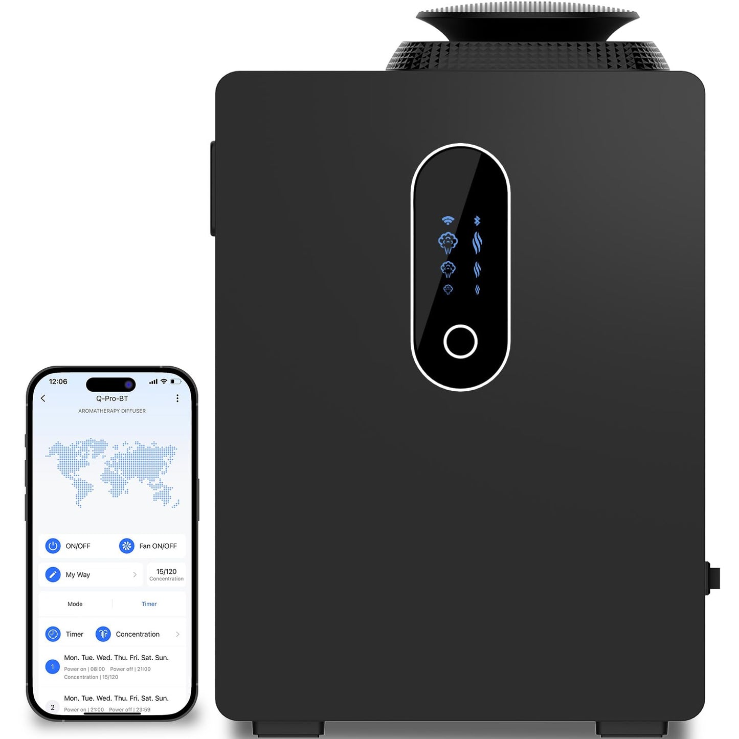 2026 Upgraded HVAC Scent Diffuser Machine 1000ML, Scent Air Machine with WiFi for Home, Hotel Diffuser Coverage 6000 Sq.Ft, Waterless Cold Air Aromatherapy Essential Oil Diffuser for Large Room