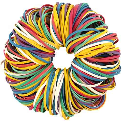 Rubber Bands Ball 2 Pack Size #32 About 300 Pcs Colors Elastic Band For Office School Home Strong Loop Office Supplies