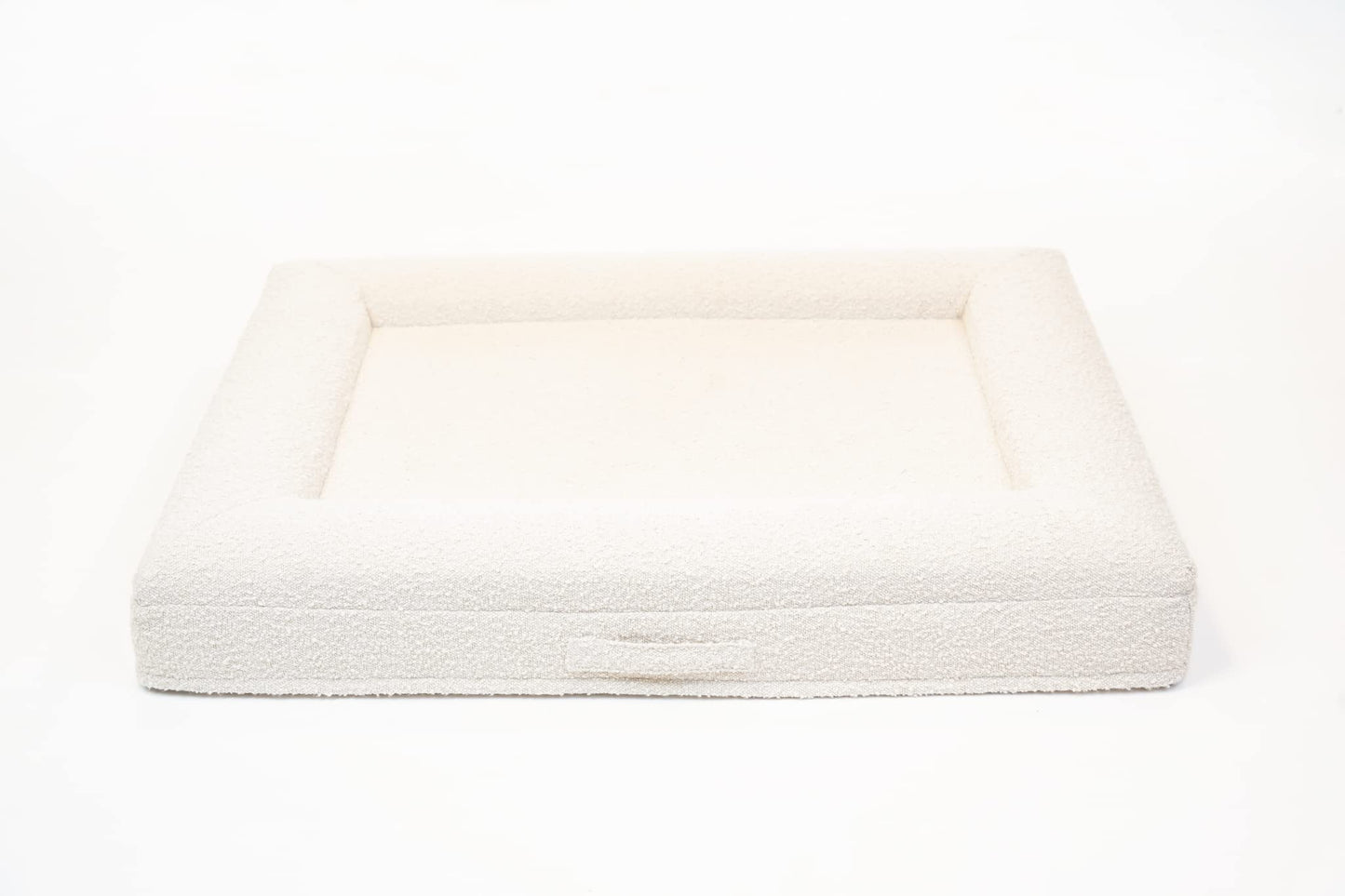 Bluewater Dog Luxury Boucle Orthopedic Memory Foam Dog Bed with Waterproof Liner and Machine Washable Cover with YKK Zippers (Large, 45" L x 36" W x 7" Th, Cloud)