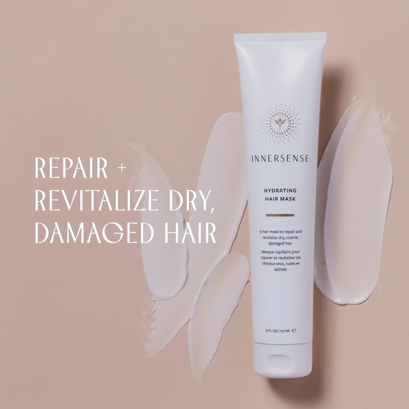 INNERSENSE Organic Beauty - Natural Hydrating Hair Mask | Non-Toxic, Cruelty-Free, Clean Haircare (6oz)