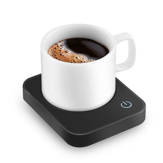 VOBAGA Coffee Mug Warmer for Desk with Auto Shut Off & 3-Temp Settings, Coffee Cup Warmer with Smart Safety Alert Home Office Accessory, Perfect for Coffee, Tea, Milk (No Mug)