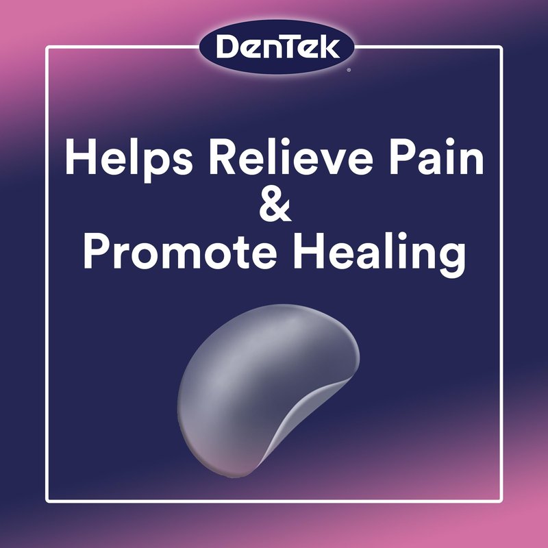 DenTek Canker Relief Patches for Canker Sore Pain Relief, Helps Relieve Soreness from Braces & Oral Wounds, 6 Count