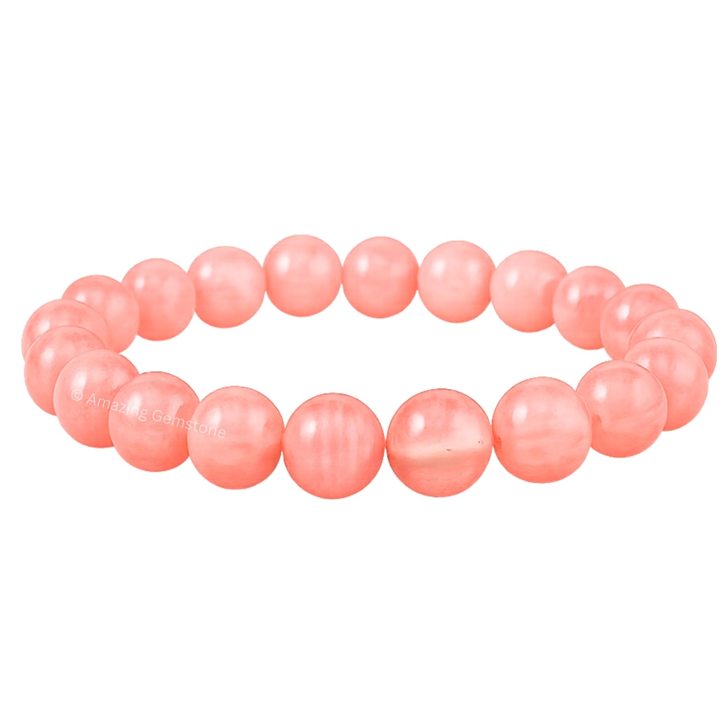Amazing Gemstone Crystal Bracelet for Women Men's Gifts - Protection Healing Crystal Bracelet - 8mm Gemstone Beaded Stretchable Bracelet Pulseras Para Hombres Mujer Stocking Stuffers Mothers Day Gift (Cherry Quartz)