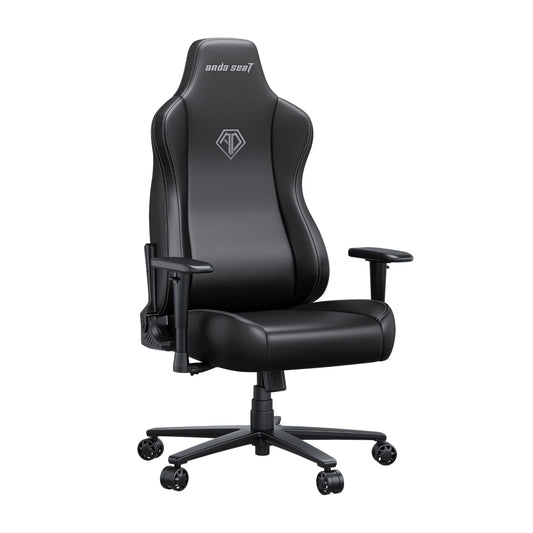 Anda Seat Novis Gaming Chair for Adults - Large Reclining Video Game Chairs, PVC Leather Ergonomic Office Chair, Heavy Duty Back Lumbar Support - Luxury Black Computer Chairs for Home & Work