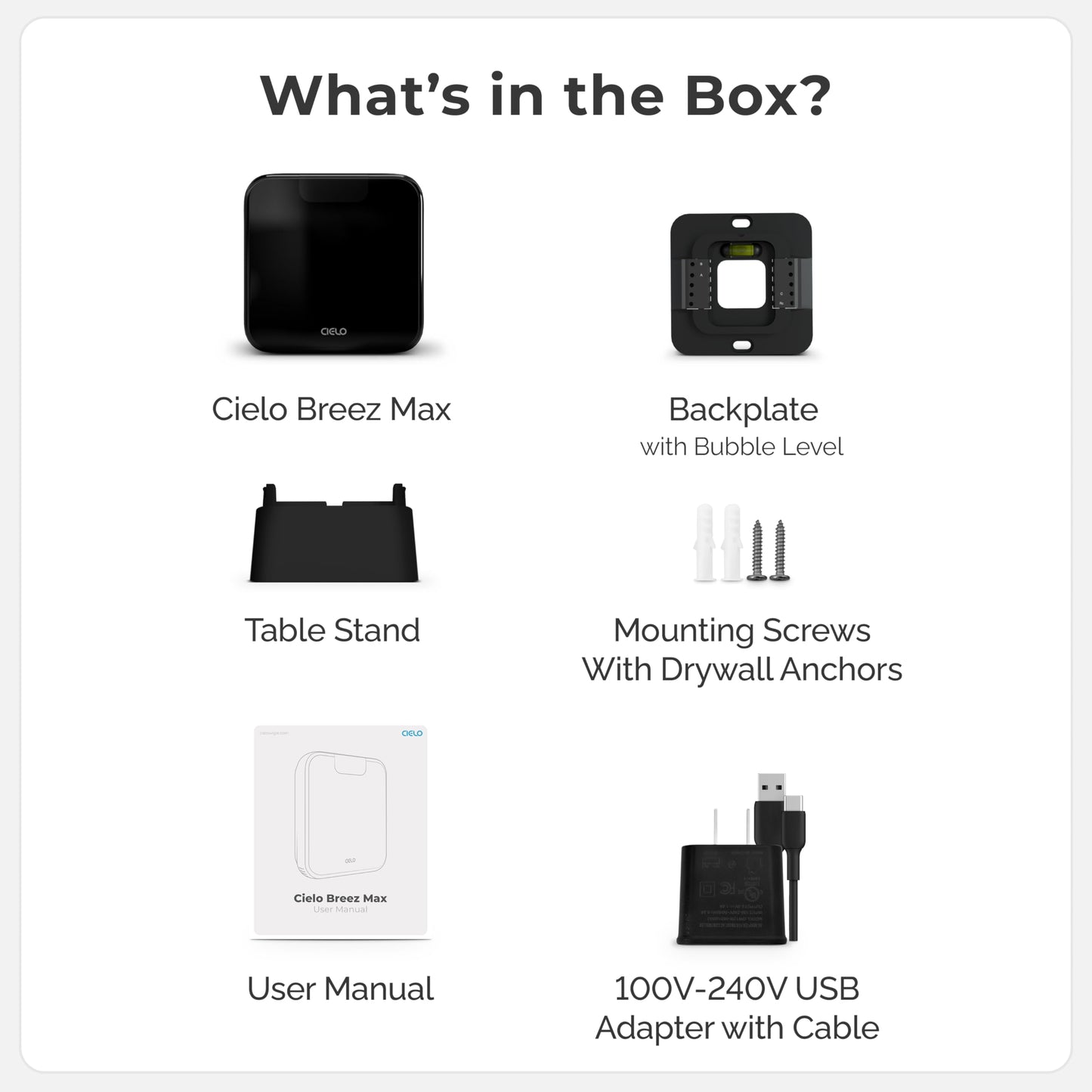 Breez Max | AHR Product of The Year Smart AC Controller | WiFi Thermostat for Mini-Split, Window, Portable AC/Heat Pump | AI-Based Tech | Free App, No Subscription | Alexa, Google, IFTTT etc. (Black)