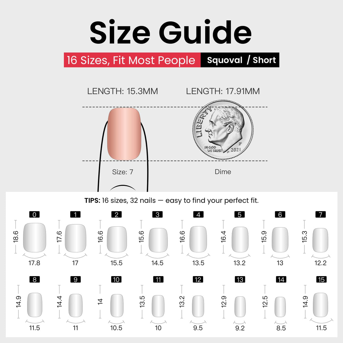 CurvLife Soft Gel Square Press-On Nails Short, Reusable Fake Nails with Glue & Adhesive Tabs, 30PCS Salon-Quality Stick-On Nails for At-Home Manicure (Champagne Dusk)