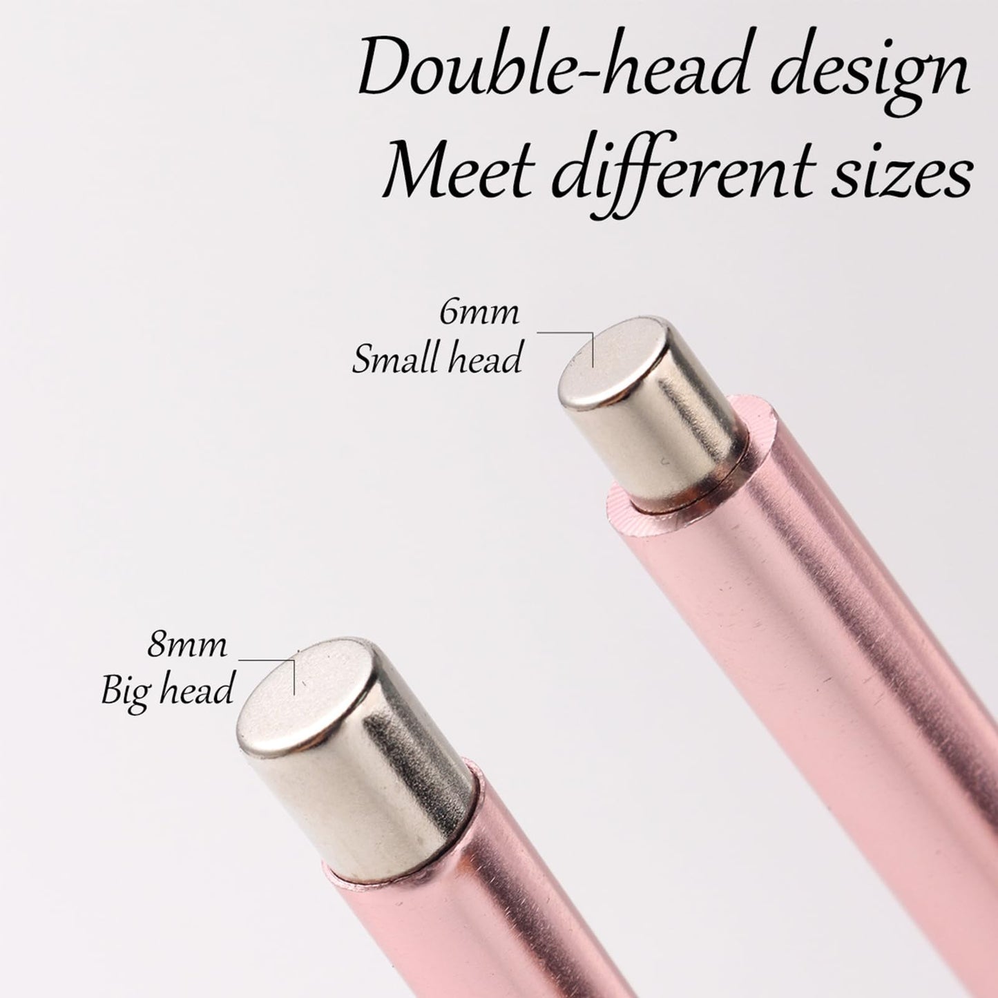 8pcs French Cat Eye Magnet Set,Double Headed V-shape Heart Magnet Strong Magnet Steel Ball Nail Art Magnetic Stick 2 in 1 Magnetic Stick Nail Art Gel Polish Manicure Accessories Tools Set