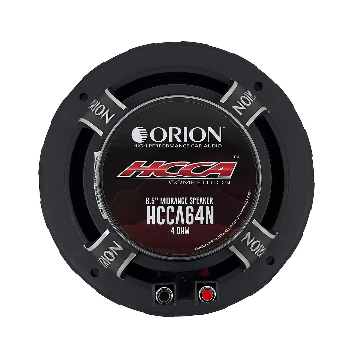 ORION HCCA64N HCCA Series 6.5” Ultra Efficient Neodymium Midrange Loudspeaker, 1400W Max Power, 350W RMS, 4 Ohm, 1.5” Voice Coil - High Output Pro Car Audio Stereo, Premium Quality Speaker (Pair)