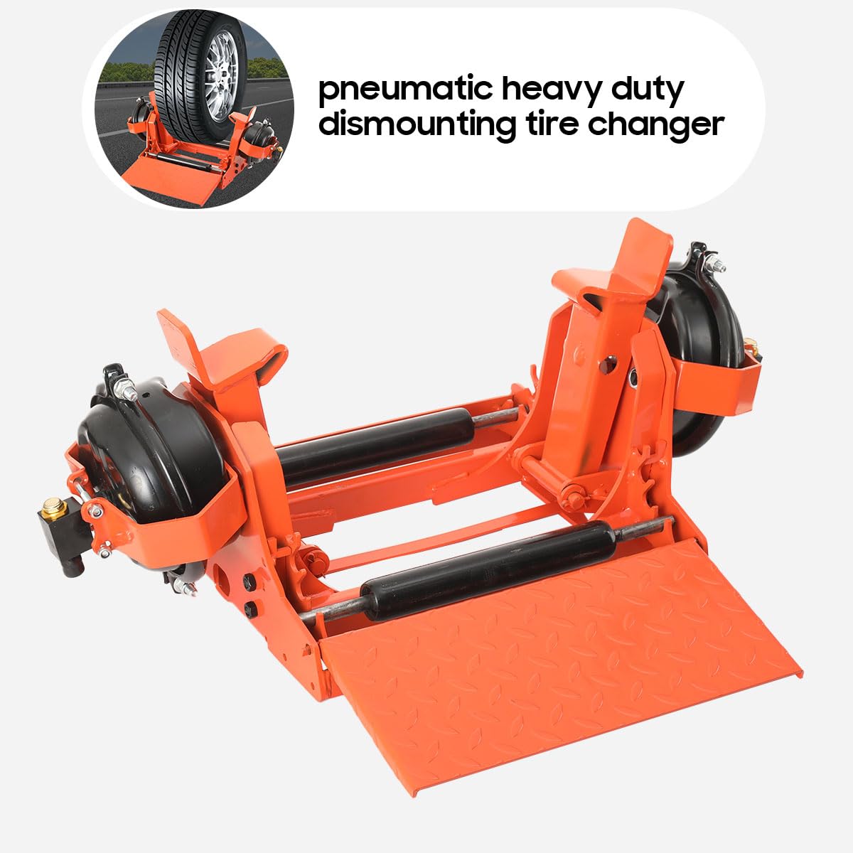 Lfhelper Tire Clamp Heavy Duty Dismounting Tire Changer Truck Tyre Changing, Manual Portable Pneumatic Tire Presser for Wheel Diameter 10R/11R/12R/13R/22.5/295R/315R22.5, 800-900-1000-11-12-13