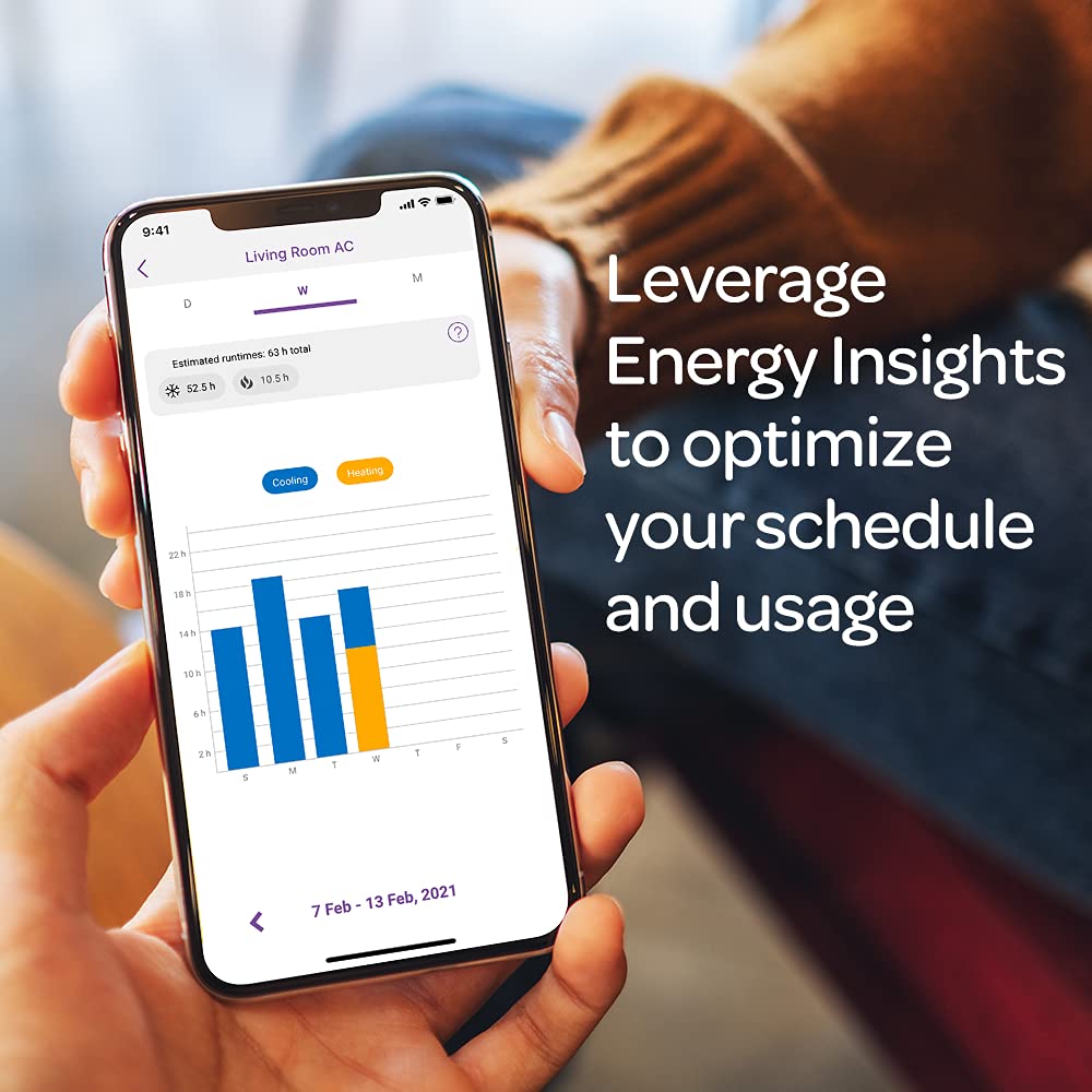 Mysa Smart Thermostat for Mini-Split Heat Pumps & AC | Smart Controller Replaces Remote | Control with 100% Free App | No Subscription | Easy Setup | HomeKit, Alexa, Google Home | Wi-Fi Programmable