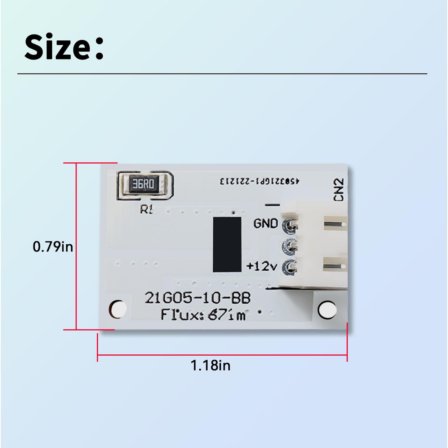 XTPTFABS DA41-00676J Refrigerator LED Light Board Compatible with Samsung Refrigerator Assembly Lamp(Replaces:PS11732779 AP6000168 EAP11732779)