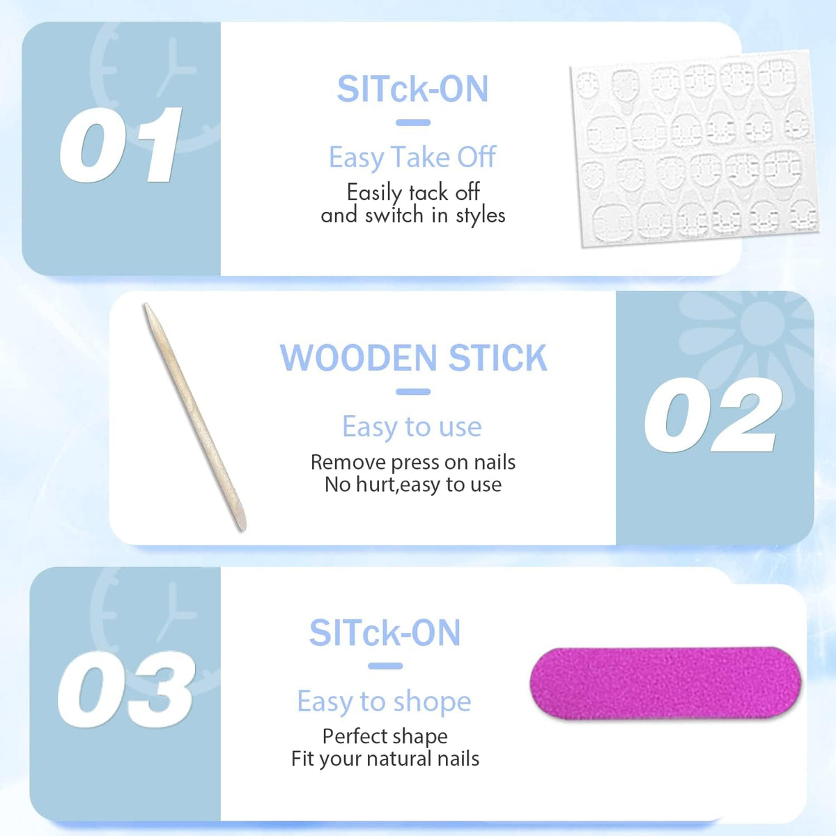 Hot Pink Press on Nails Short Square Fake Nails Glue on Short Square Nails Press ons, Soft Gel Acrylic Glue on Nail Stick on for Women Thick Reusable Solid Color 24pcs