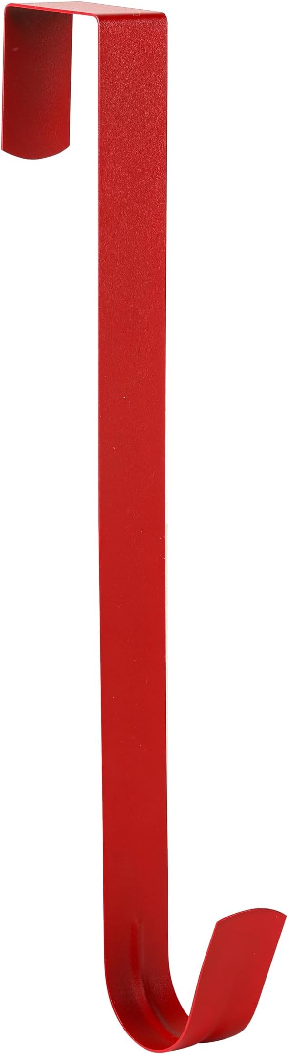 Wreath Hanger for Front Door, Slim Over The Door Hook, Easy to Use and Reusable Holiday Wreath Holder for Christmas, Thanksgiving, Halloween and Daily DÃ©cor (12 Red, 1)