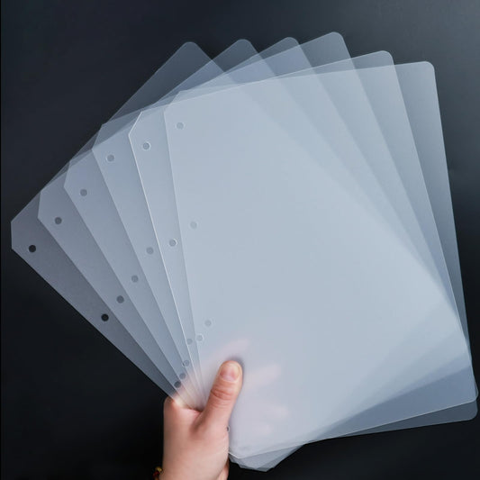 Yazikisa Large Press on Nail Organizer Book Insert Pages 6 Sheets Fake Nails Storage Insert Page Acrylic Salon Display Supplies Removable with Double-Sided Adhesive A4 Size