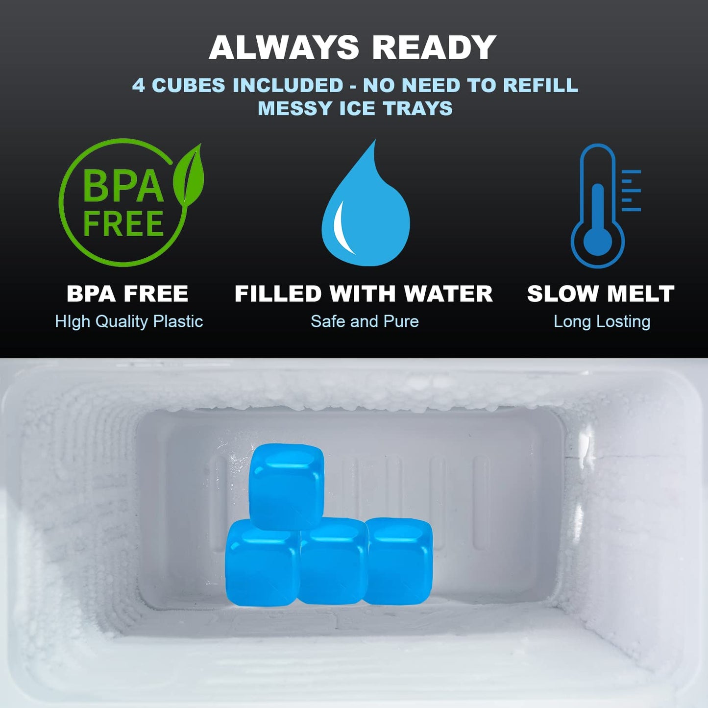 Circulating Cold Water Therapy Kit Gen 2 – Ice Machine with Universal Pad 3-Strap Wrap and 4 Cold Cubes (Arctic Ice Clear Kit)