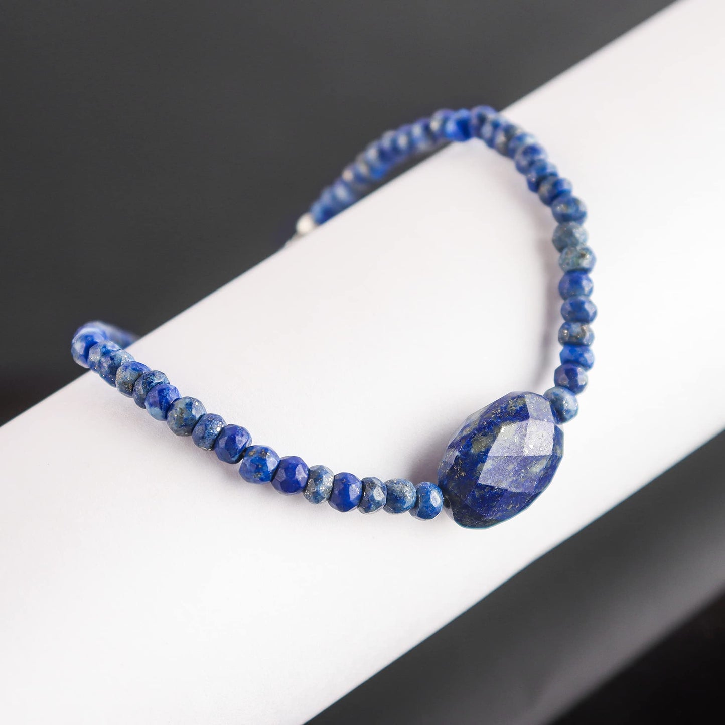 Natural Lapis Lazuli Gemstone Beads With Ball Bracelet for Women, Crystal Gems Healing Bracelets, Chakra Stone Bead Bracelets, Stone Weight Approx 28 to 30 Carats Stone Size Approx 2 to 2.5mm