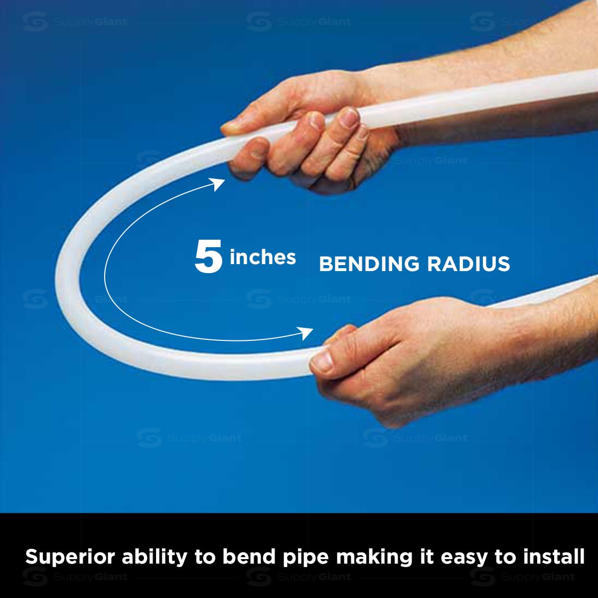Pex-A 1/2 Inch x 500 Feet PEX Pipe, Oxygen Barrier Flexible Water Tubing for Hydronic Radiant Floor Heating, 1/2" PEX Tubing Coil, White