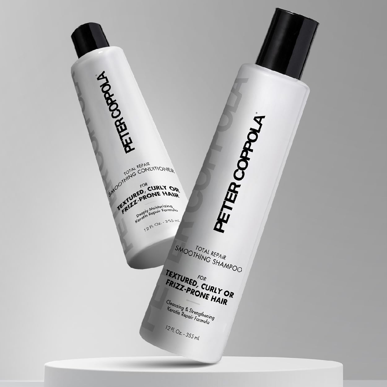 PETER COPPOLA Total Repair Shampoo & Conditioner Duo, Color-safe, Sodium Chloride-free Sulfate-free Shampoo For Color Treated Hair And Smoothing Conditioner – Keratin Treatment Aftercare (12 Fl Oz)