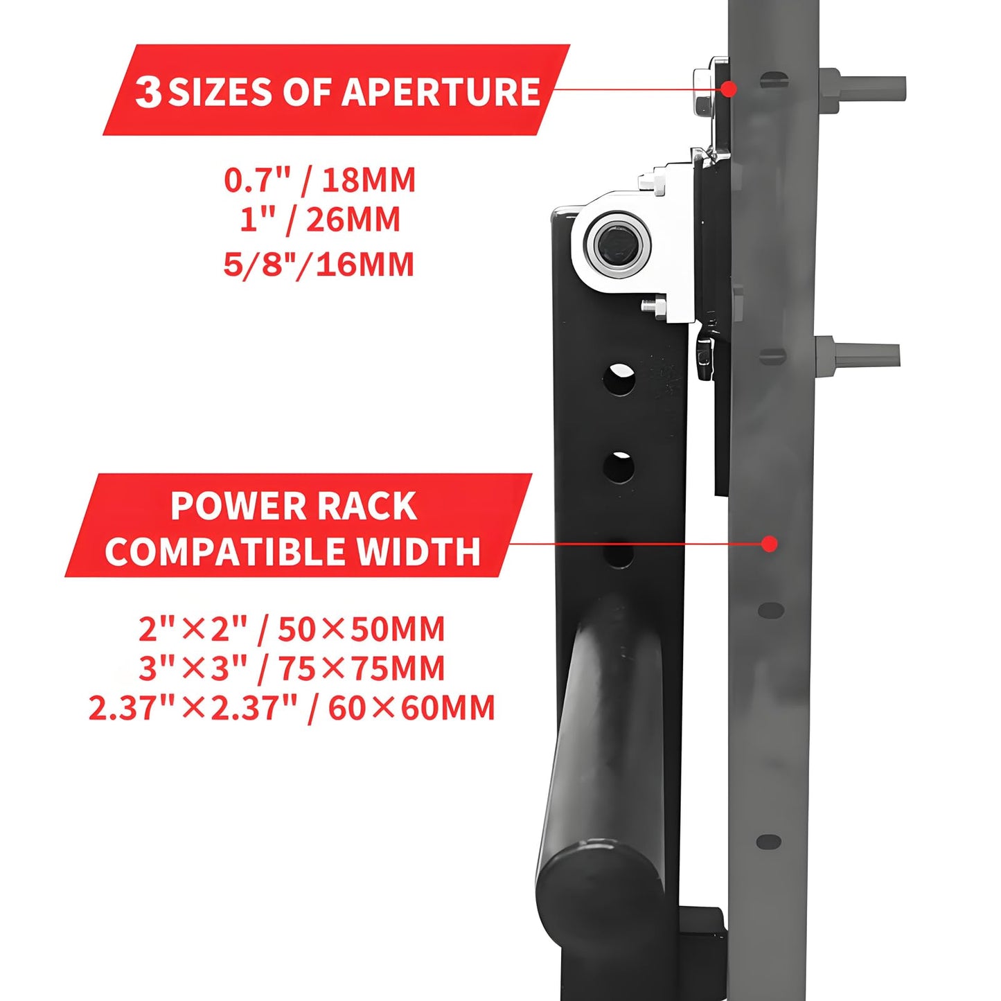 MARLANG Leg Extension and Curl Machine for Power Rack Attachments, Leg Extension Attachment for Home Gym, Leg Curl Attachment for Workout Equipment (5/8" / 16mm Hole)"
