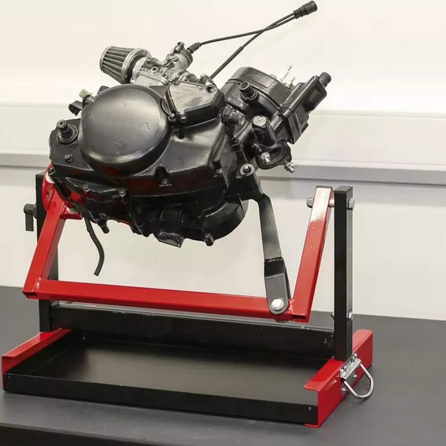 WINTOWIN Motorcycle Engine Stand for 2 & 4 stroke Single Cylinder Engines ,Dirt Bike ATV MX Engine Stand Compatible with Honda Yamaha Kawasaki Suzuki