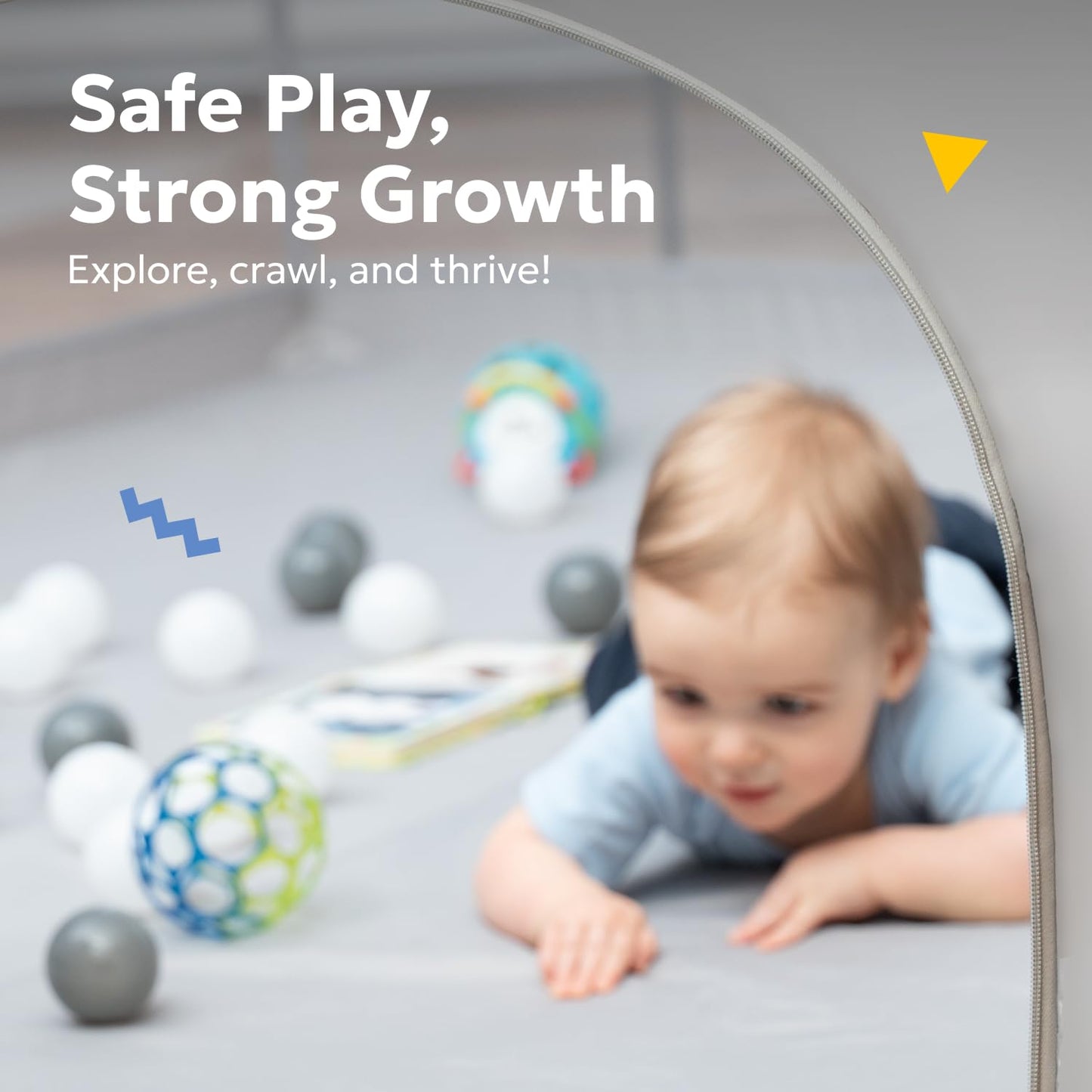 MioTetto Baby Foam Floor & Play Pen Bundle – Soft Foam Floor Tiles + 50x50 Playpen with Gate, Balls & Hangers – Safe, Non-Toxic Indoor & Outdoor Play Mat Set for Babies & Toddlers