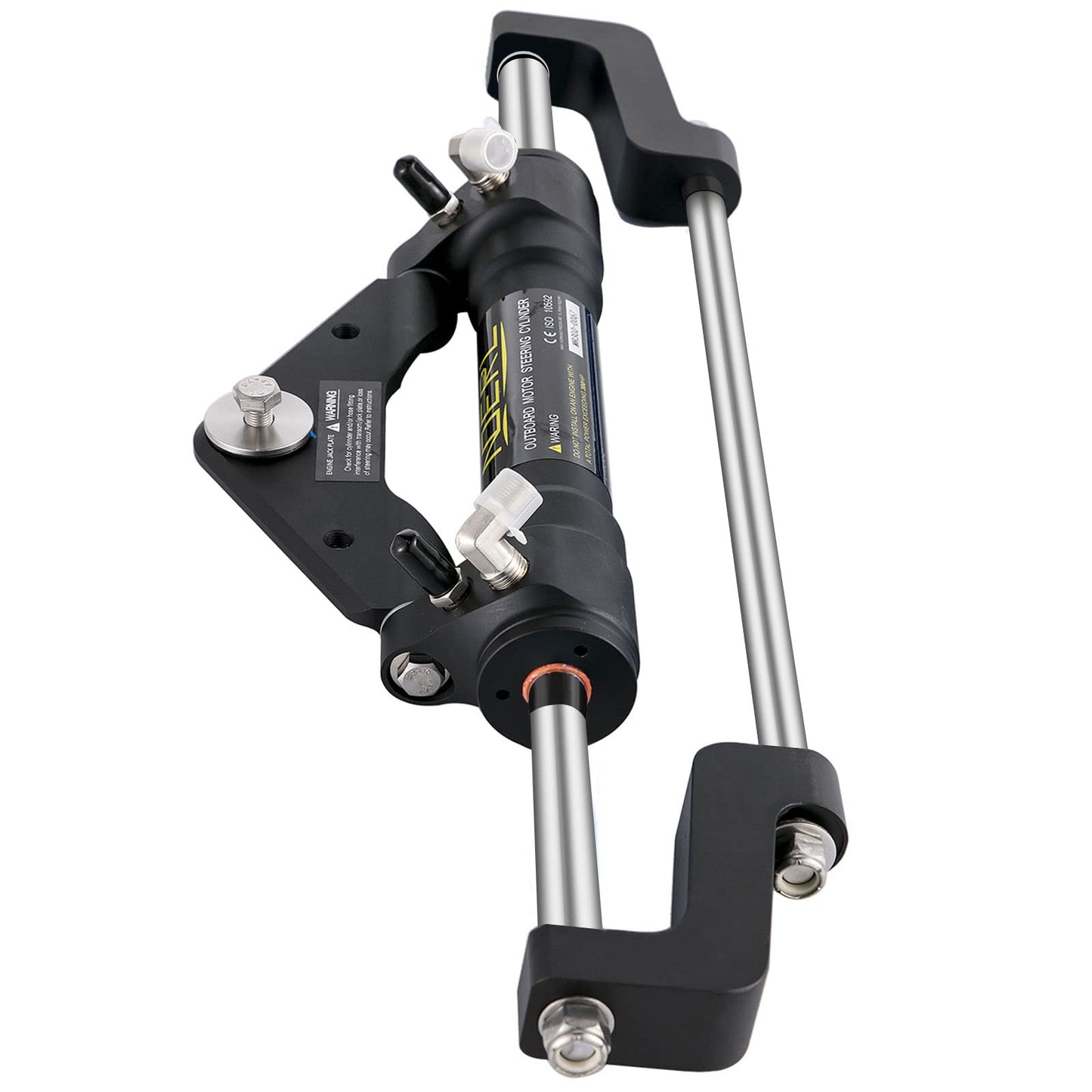 VEVOR Hydraulic Steering for Boats 300HP, Outboard Hydraulic Steering Cylinder HC5358-3 & HC5345-3, Front Mount Without Helm Pump or Steering Hose