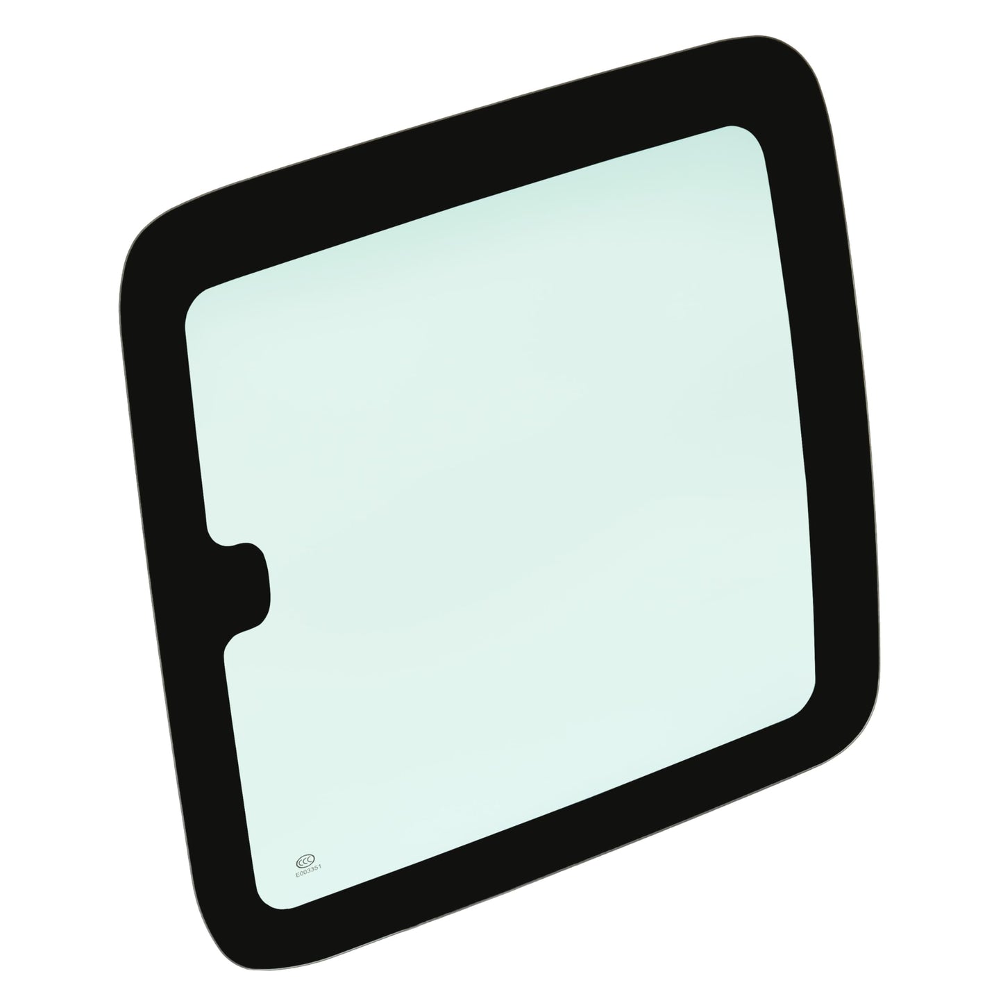 ALMULOO Privacy Movable Rear Quarter Window Glass Compatible with 1999-2007 Chevrolet Silverado / GMC Sierra 1500 2500 3500 Extended Cab Passenger Right Side Light Green