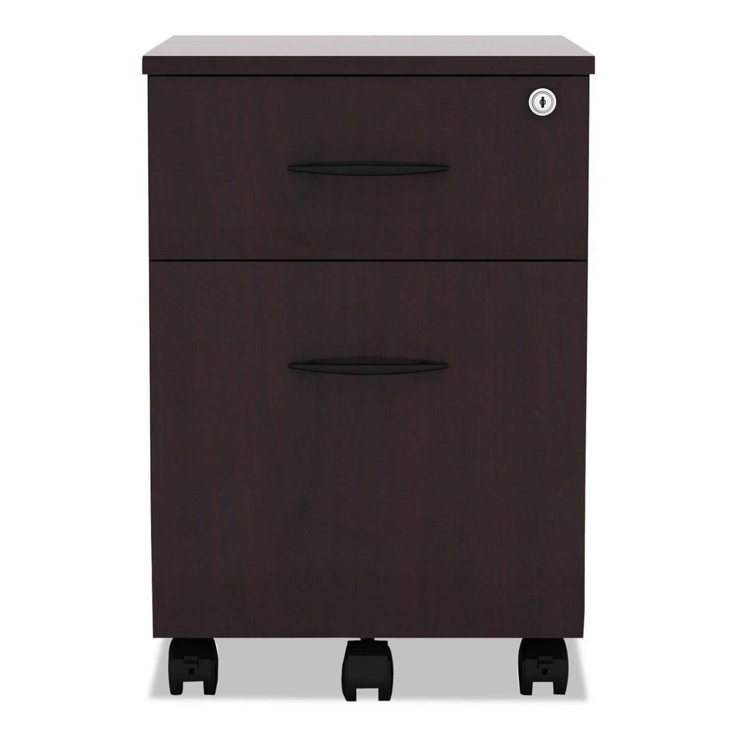 Alera ALE Valencia Series Mobile B/F Pedestal, 15 7/8w x 19 1/8d x 22 7/8h, Mahogany