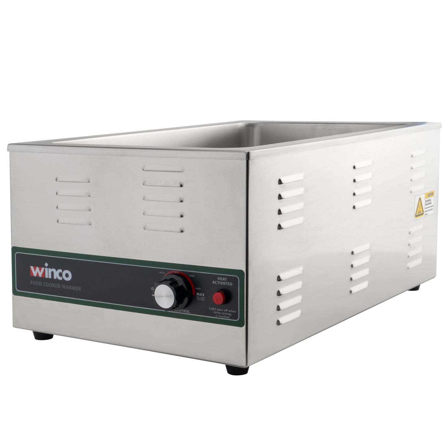 Winco FW-S600 Electric Food Cooker/Warmer, 1500-watt,Stainless Steel,Medium