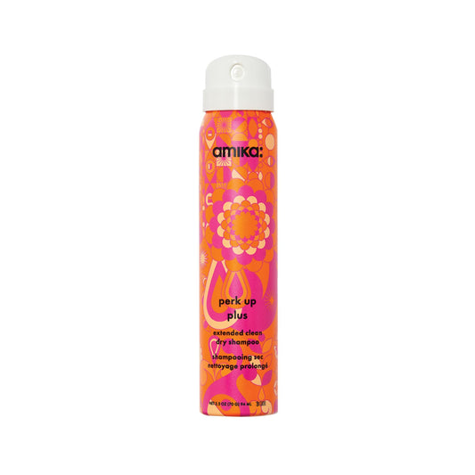 amika Perk Up Plus Extended Clean Dry Shampoo, 2.5oz | revitalizes roots + boosts time between washes with no residue or build up | for all hair types