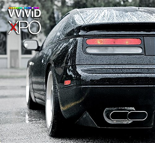 VViViD Black High Gloss Realistic Paint-Like Microfinish Vinyl Wrap Roll XPO Air Release Technology (25ft x 5ft)