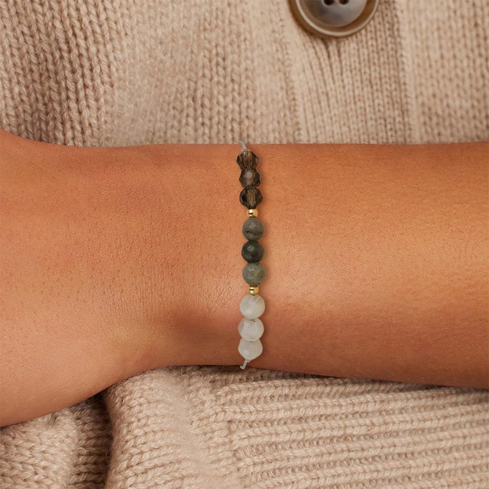 Fezodo Protection Bracelet Gifts for Women Men, Protection Crystals Natural Energy Healing Crystal Beaded Bracelets Christmas Valentines day Birthday Gift for Friends Women Men