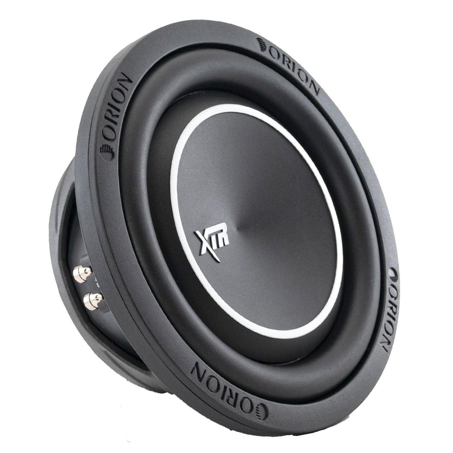 Orion XTR Series XTR8SWD4 Free Air Slim Shallow Mount 8” Car Subwoofer, 1200W Max Power, 300W RMS, Dual 4 Ohm, UV Coated Cone, NBR Surround – OEM Sub Replacement Compact for Lexus, BMW, Nissan, & More